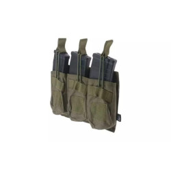 Triple OPEN Pouch for AK Magazines - Olive Drab