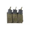 Triple OPEN Pouch for AK Magazines - Olive Drab