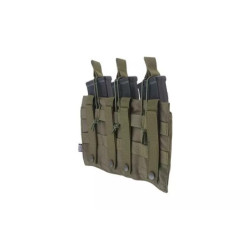 Triple OPEN Pouch for AK Magazines - Olive Drab