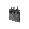 Triple OPEN Pouch for AK Magazines - Ranger Green