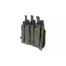 Triple OPEN Pouch for AK Magazines - Ranger Green