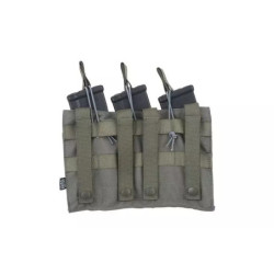 Triple OPEN Pouch for AK Magazines - Ranger Green