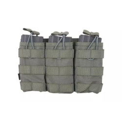 Triple Open I Pouch for AK/M4/G36 Magazines - Ranger Green