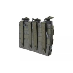 Triple Open I Pouch for AK/M4/G36 Magazines - Ranger Green