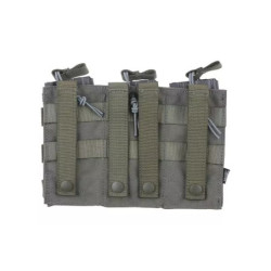 Triple Open I Pouch for AK/M4/G36 Magazines - Ranger Green