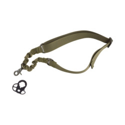 One-point Bungee Tactical Sling Belt with Mount - Olive Drab