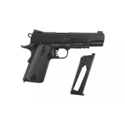 COLT 1911 Rail Gun ® CO2 Black Matt 6 mm GBB Pistol Replica - Black