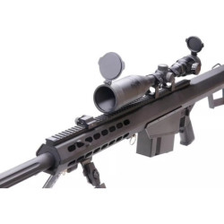 Rifle replica barret® M82 Selector Rifle with scope and bipod - black