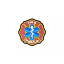 Fire Rescue PVC Patch - Full Color