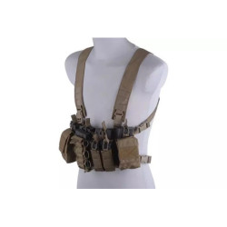 D3CR Chest Rig Tactical Vest - Tan