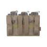 Triple Open Top Pouch for M4/M16 + Pistol Magazines - khaki