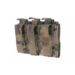 Triple Open Top Pouch for M4/M16 + Pistol Magazines - Multicam