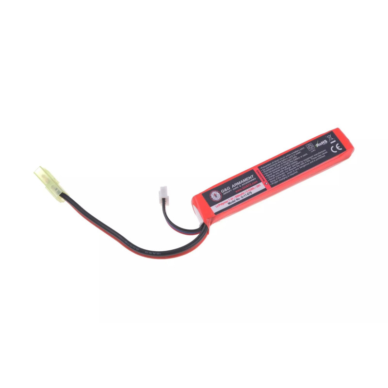 LiPo 7.4V 800mAh Battery for M4/M16 Stock Slides