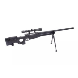 MB08A sniper rifle replica - with scope and bipod - black