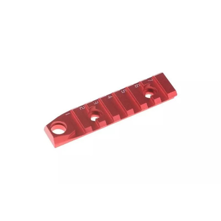 M-Lok/Keymod 7 Slot QD RIS Rail - Red