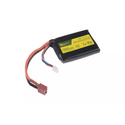 LiPo 7.4V 1300mAh 1-Module 20/40C Battery - T-Connect (Deans)