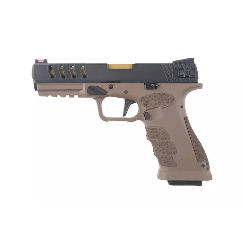 Shark Full Auto CO2 Pistol Replica - Black/Tan