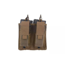 Double Open Top 2+2 Pouch - Tan