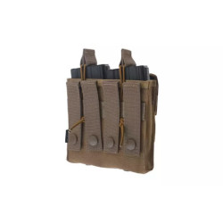 Double Open Top 2+2 Pouch - Tan