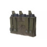 Open Top 3+3 Pouch - Olive Drab