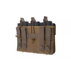 Open Top 3+3 Pouch - Tan