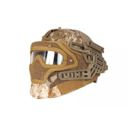 FAST PJ G4 System Helmet Replica with Face Shield - Desert