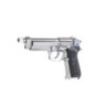 SR92 pistol replica with silencer - silver