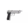 SR92 pistol replica with silencer - silver