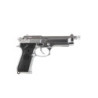 SR92 pistol replica with silencer - silver