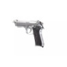 SR92 pistol replica with silencer - silver