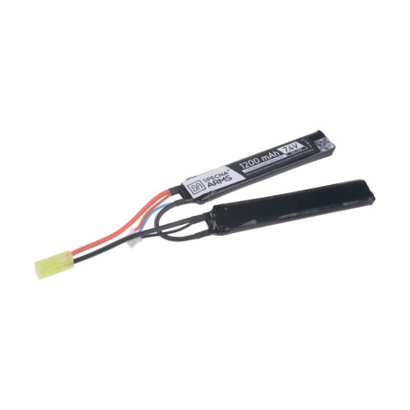 LiPo 7,4V 1200mAh 15/30C Battery - Butterfly Configuration