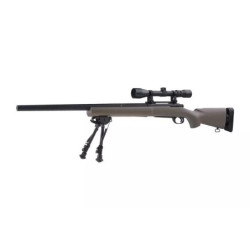 SW-04 Sniper Rifle Replica with Scope and Bipod - Tan