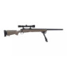 SW-04 Sniper Rifle Replica with Scope and Bipod - Tan