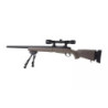 SW-04 Sniper Rifle Replica with Scope and Bipod - Tan