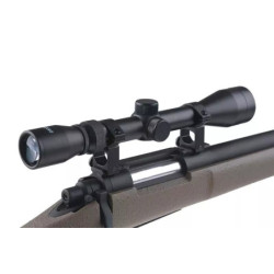 SW-04 Sniper Rifle Replica with Scope and Bipod - Tan