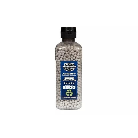 Valken Tactical BIO 0.25g BBs - 2500 Pcs Bottle