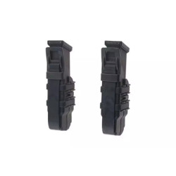 A Set of 2 FAST Pistol Magazine Pouches - MC Black