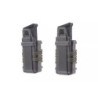 A Set of 2 FAST Magazine Pouches (transverse) For Pistol Magazines - foliage green