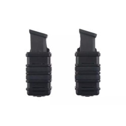 A Set of 2 FAST Magazine Pouches (transverse) For Pistol Magazines - Black