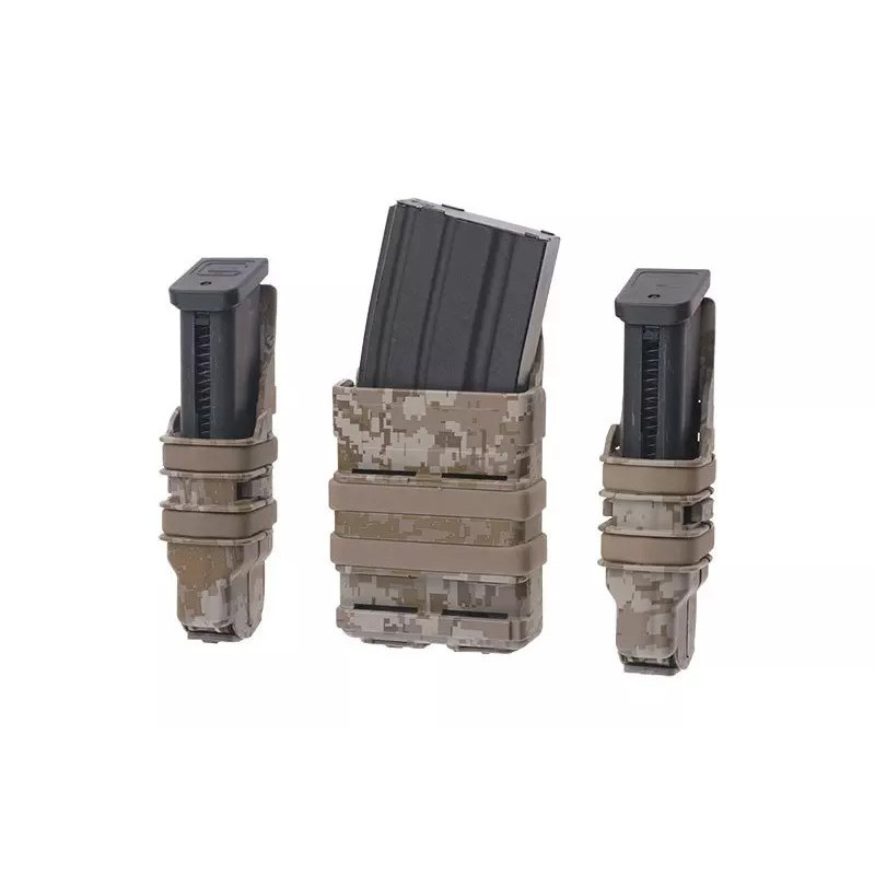 FAST Magazine Holster Set for 5,56 and 9mm magazine - Digital Desert