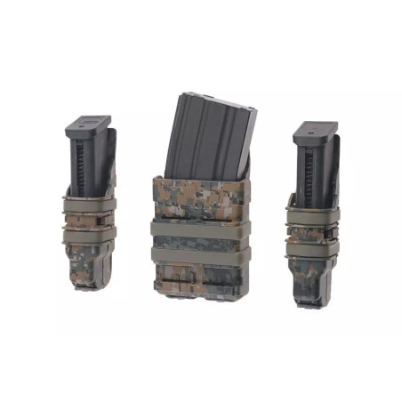 FAST Magazine Holster Set for 5,56 and 9mm magazine - woodland