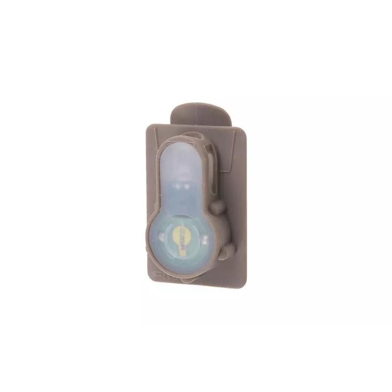 Lightbuck Card Button electronic marker - Dark Earth (green light)