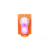 Lightbuck Card Button electronic marker - orange (pink light)