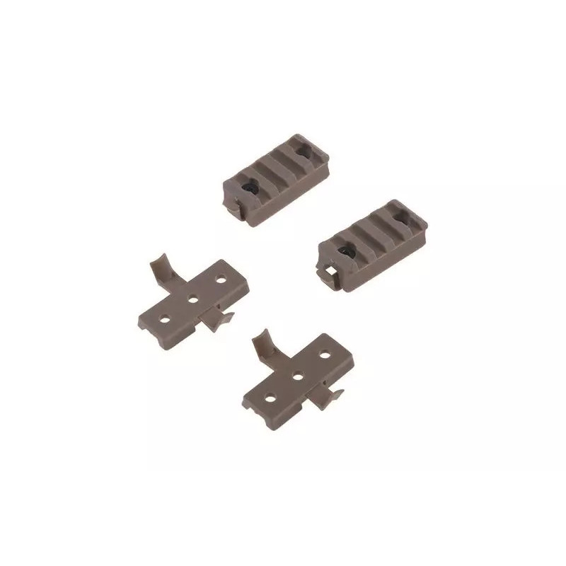 Set of Helmet Mounting Accessories - Dark Earth