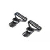 Gogle clips for helmets - black