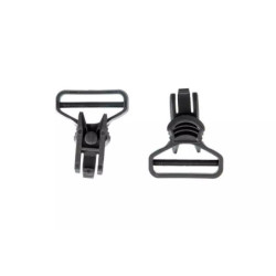 Gogle clips for helmets - black