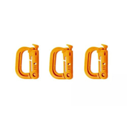 Set of 3 Grmlock Buckles - orange