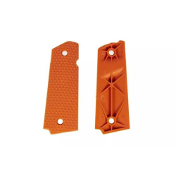 Diamond polymer grip panels for Colt 1911 - orange