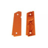 Diamond polymer grip panels for Colt 1911 - orange