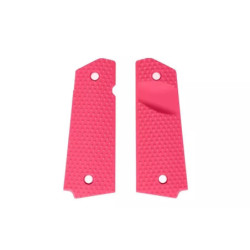 Diamond polymer grip panels for Colt 1911 - pink